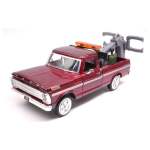 Ford F-100 Tow Truck Burgundy 1969 1:24 Scale Diecast Car
