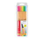 Stabilo Point 88 Fineliner: Assorted Neon Wallet 6'S