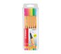 Stabilo Point 88 Fineliner: Assorted Neon Wallet 6'S