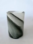 Smokey Black Grey Glass Vase – 29X20