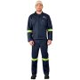 CONTI Vintage 100% Cotton Denim Suit - Reflective Arms & Legs - Yellow Tape