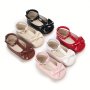 Casual Cute Bowknot Mary Jane Shoes For Baby Girls Breathable Lightweight Walking Shoes For Spring And Summer
