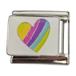 Pastel Heart 9MM Charm
