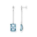 Earrings Blue Stone With Star