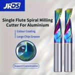 Jrds Tungsten Steel End Mill 4MM Single Flute Dlc Coated Non-center Cut Aluminium Alloy Cnc Engraving Tool Hard Alloy Milling Cu