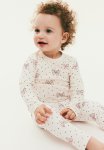 Long-sleeved Bodysuit - Cream Bows