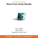 Acer Work From Home Bundle – Laptop + Desk + Chair