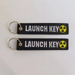 1PC 2PCS 5PCS Launch Key Embroidery Keychains For Men Fashion Accessories For Car Key