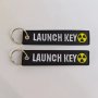 1PC/2PCS/5PCS Launch Key Embroidery Keychains For Men Fashion Accessories For Car Key