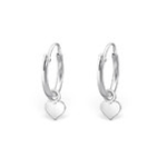 C982-C4710 - 925 Sterling Silver Round Hoop Earrings 12MM
