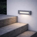 Matt Grey LED Outdoor Step Light