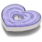 Marbled Purple Heart Jibbitz - Multi Osfa
