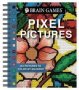 Brain Games - Pixel Pictures - 104 Pictures To Color By Squares   Spiral Bound