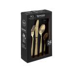 Tamara 24 Piece Stainless Steel Cutlery Set Gold