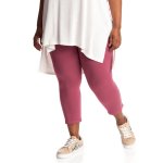 Plus Size Essential Cropped Leggings - Mauve