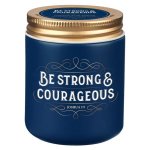 Blue Spruce Scented Candle With Lid - Joshua 1:9 Giftalot