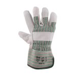Chrome Leather Candy Standard Gloves - Chrome Large