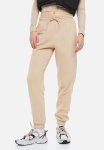 High-waisted Joggers - Beige