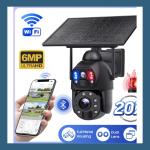 Wi-fi 20 Zoom Solar Duel Lens Ptz Camera With Memory Card