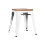 Tolix Stool Wood Seat