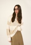 Jumper - Light Beige Striped