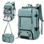 40.64 Cm Business Laptop Backpack Travel Rucksack With Separate Shoe Bag Outdoors Hiking Camping Backpack