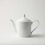 - Super White Rim Teapot