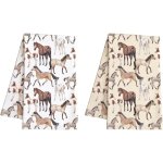 2PCS Horse Kitchen Towel CTOW3
