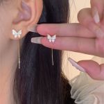 Butterfly Tassel Earrings For Women - Elegant And Luxurious Design For Parties And Weddings - Chic And Stylish Gift Without Powe