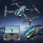 Dual Camera Drone With Brushless Motor 2.4GHZ Anti-interference Bonus Propeller & Storage Bag - Multiple Lighting Modes Stable F
