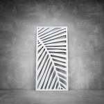 Laser Cut Screen - Design 055 - 1040 X 535 X 20 Matt White Indoor