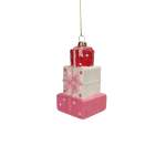 Giftbox Stacked With Red On Top 6.1X6.1X10.7CM