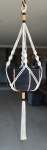Single Tier Macrame Black & Mustard - 120CM From Top To Tail Incl. 30CM Fringe 1