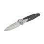 Socom Bravo MINI Te Titanium Handle Bead Blast Standard Blue TI Pivot Collar Carbon Fiber Scales - 261M-7CFTI