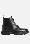 Calvin Klein Eva Mid Lace Up Boot Lth Wl Wn - Triple Black
