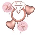 5 PC Inspire A Smile Engagement Baloons