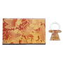 Business Card Holder With Key Ring SGN175 - Peach
