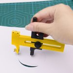 1PC Compass Circle Cutter With Ratchet Handle Circle Cutter For Birthday Card Making Paper Fabric Crafts Diy Scrapbooking