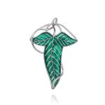 Elven Green Tree Leaf Enamel Pin - Hobbits Cloak Leaf Clasp Costume Accessory - Perfect For Festive Attire And Cosplay Jewelry