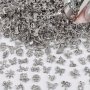 50PCS Mixed Silver Metal Nail Charms - 3D Y2K Butterfly Bow Crown & More Designs - Unscented Nail Art Accessories For Acrylic & Short