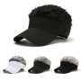 1PC Hot Wig Cap Baseball Cap Peak Cap Men's And Women's European And American Popular Sun Hat Styling Cap All-match Cap Ideal Choice For Gifts