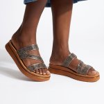 Junes Z Strap Sandals - Pewter - 9