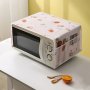 1pc Dust Cover Modern Minimalist PEVA Microwave Dust Cover Waterproof & Oil-Resistant Cloth Cover For Kitchen Appliance Kitchen Organizers And Storage Kitchen Accessories