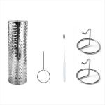 Barbecue Rolling Grill Basket Bbq Net Tube Grill Basket A