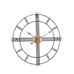 Modern Black & Gold Wall Clock A92 60CM