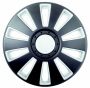 Wheel Cover Matt Black Silver 15