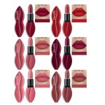 10 Colors Non-stick Cup Matte Lipstick Velvet Rich Pigmented Lip Makeup Tool Long Lasting Waterproof Lipstick Valentine's Day Gi