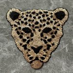1PC Leopard Embroidery Cloth Stickers Animal Embroidery Appliques Iron On Appliques Large Cloth Stickers Embroidery Badges Cloth