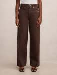 Gia Petite High Rise Wide Leg Jeans - 16 Chocolate