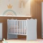 Linx Skyla Baby Crib- Satin - Grey